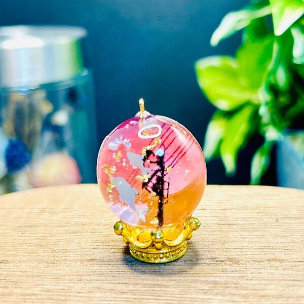夕焼けのアクアリウム ハンドメイドアクセサリー、レジンアクセサリー、ネックレス、キーホルダー
