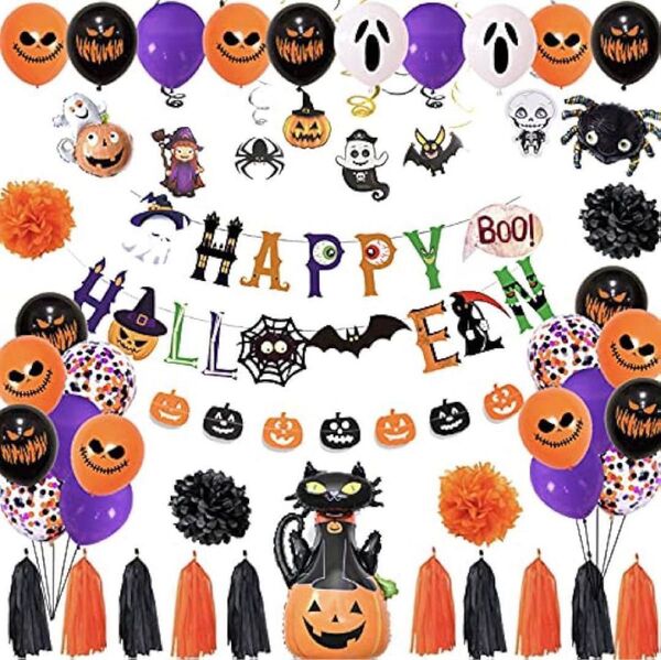 ハロウィンガーランド 飾り 装飾 飾り付けセット オバケ お化け パーティー