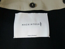 美品 マッキントッシュ MACKINTOSH コットンゴム引き フーデットコート ジャケット 40 メンズ ベージュ_画像6