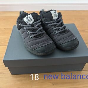 【new balance】 ニューバランス ボアスニーカー 18cm 秋冬