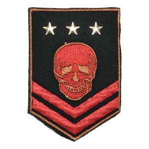  iron badge * patch Skull emblem screw attaching zq