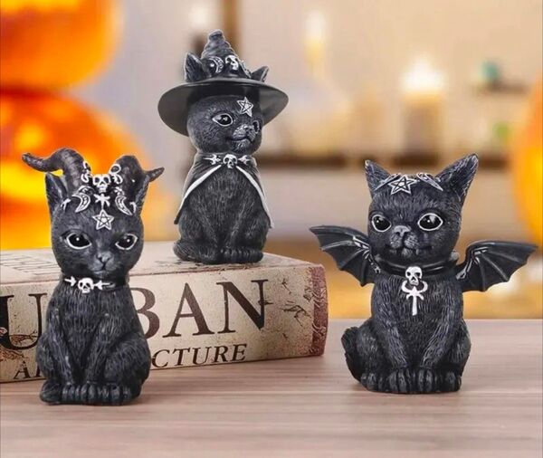 魔女黒猫 3匹