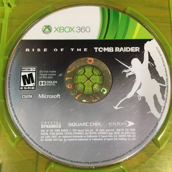 【盤面傷無】 北米版 XBOX360 ライズ オブ ザ トゥームレイダー Rise of the Tomb Raider