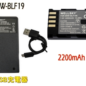 DMW-BLF19 BP-61 新品 互換バッテリー 1個 + DMW-BTC10 DMW-BTC13 BC-61 Type C USB 急速 互換充電器 バッテリーチャージャー 1個 DC-G9L