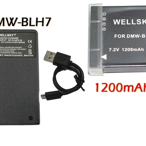 DMW-BLH7 新品 互換バッテリー 1個 + DMW-BTC9 DMW-BTC12 Type C USB 超軽量 急速互換充電器 バッテリーチャージャー1個 Panasonic DC-GF90