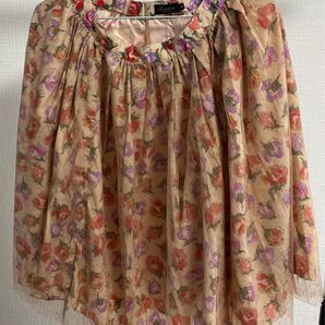 美品 リッチミーニューヨーク 膝丈スカート Riccimie NewYork 花柄 レース