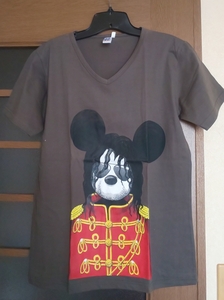 ☆マイケルミッキー？☆濃いグレーのTシャツ☆Mサイズ☆