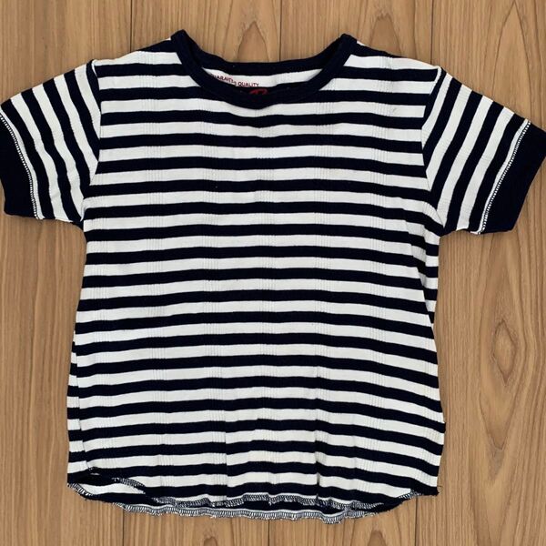 ボーダーTシャツ 綿100% ネイビー×ホワイト