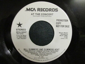 Bill Summers ： At The Concert 7'' / 45s ★ Soul / Funk ☆ シングル盤 / EP