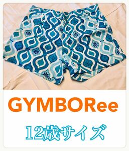 Gymboree Gymboree bohemi Anne рисунок способ шорты белый × голубой × бирюзовый 12T 12 лет для размер прекрасный товар 