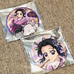 鬼滅の刃 辰年 グリッター 缶バッジ 胡蝶しのぶ 2個セット
