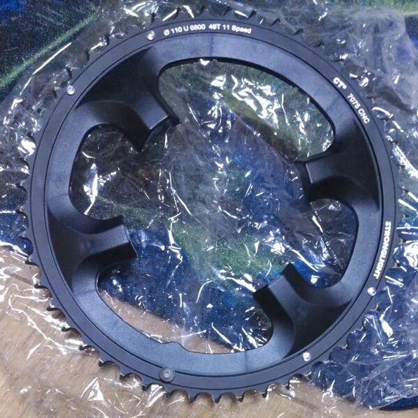 49T ストロングライト シマノ 6800(5800)互換 4アーム(110)対応 テフロンコート CT2 アウター