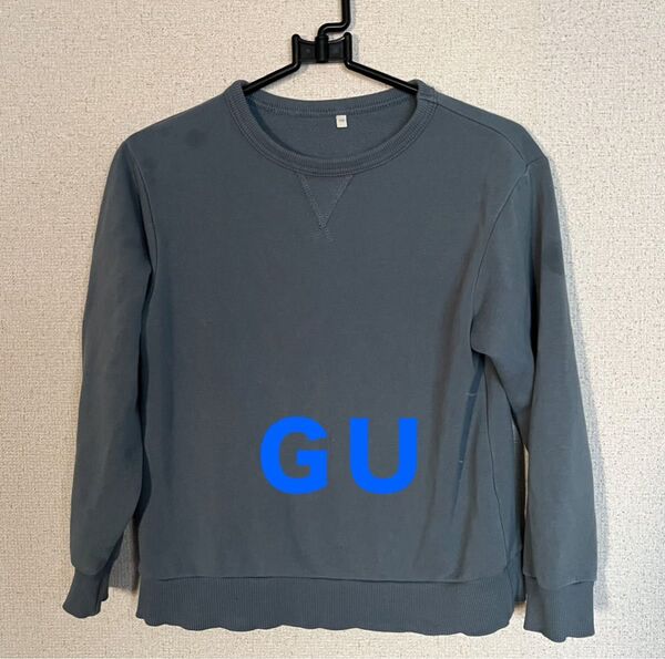 【GU】 クルーネックスウェットプルオーバー