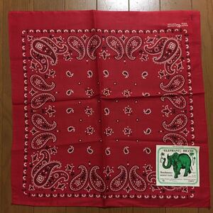 1960's Vintage dead stock seal attaching ELEPHANT BRAND Elephant brand FAST COLOR.H D Lee Carhartt 13980 bandana 