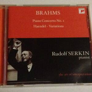 ★ルドルフ ゼルキン★Brahms ピアノ協奏曲No.1 ＆ Haendel-Variations-★送料１８０円★Rudolf Serkin★程度良好★