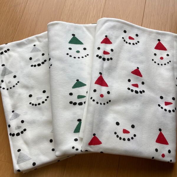スムースニット 3枚セット サンタ クリスマス