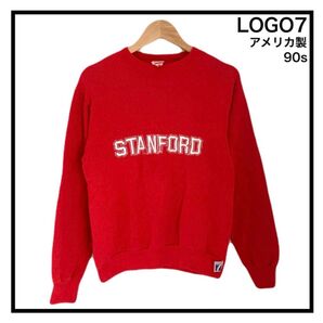 logo7 90s アメリカ製 スウェット カレッジロゴ スタンフォード レッド