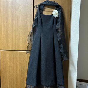 スコットクラブドレス黒Mサイズ結婚式パーティー