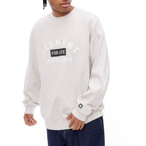 【SALE】★送料無料★2024秋冬 新品【ELEMENT/エレメント】FOR LIFE CREW トレーナー WHH メンズXL BE022024
