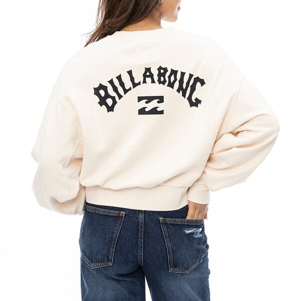 【SALE】★送料無料★2024秋冬 新品【BILLABONG/ビラボン】ARCH LOGO SWEAT CREW トレーナー WCP レディースM BE014005