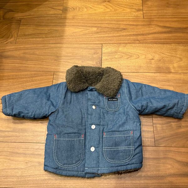 PETIT MAIN 中綿ジャケット 90㎝ 美品