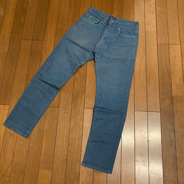 ★ビームス★BEAMS HEART★カーデニム スキニー カラージーンズ ジーパン ボトムス S スリム