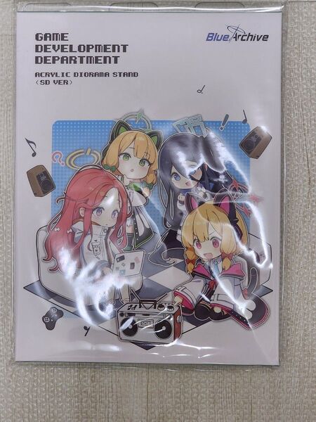 【韓国版 公式グッズ】ブルーアーカイブ ゲーム開発部 SDジオラマ アクスタ