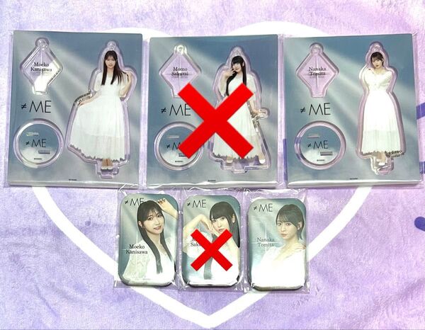≠ME 薄明光線 アクリルスタンド 缶バッジ 蟹沢萌子 冨田菜々風