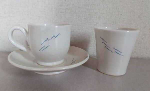 【新品未使用】 ソーサー カップ コーヒーカップ 湯呑み 和風 陶器