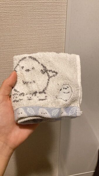シマエナガ ハンドタオル タオルハンカチ