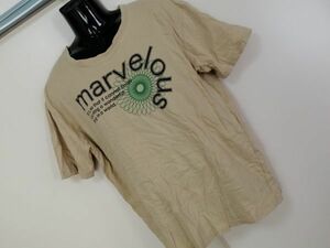 kkyj3194 ■ Natural Clothes Style ■ Tシャツ カットソー トップス 半袖 ダークベージュ LL