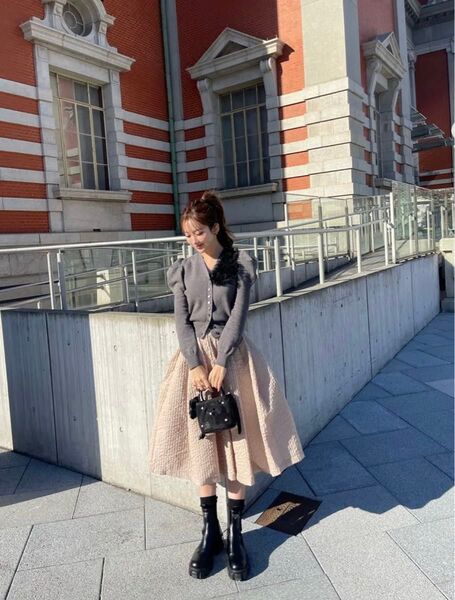 HEYON swan skirt milk tea フレアスカート 新色 新品