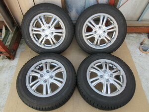 冬1130 ヨコハマ ice GUARD iG50 175/65R14 82Q 社外品 14×5.5J OFF47 4穴/100 アルミホイール 中古 4本 ♪ YOKOHAMA アイスガード