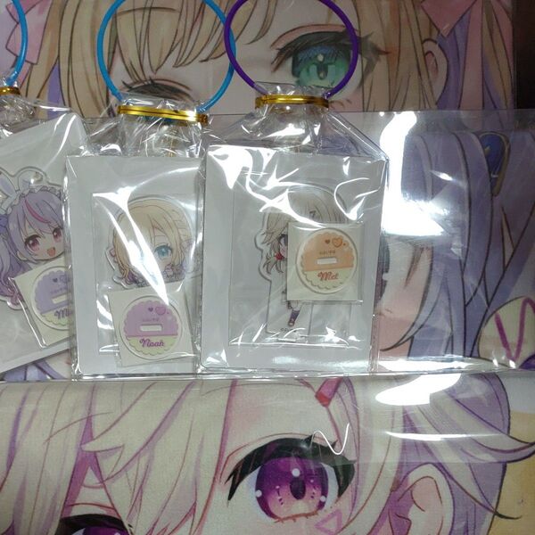 ぶいすぽ GiGO Sweets decoration デフォルメアクリルスタンド フード付きタオル 胡桃のあ 兎咲ミミ 小森めと