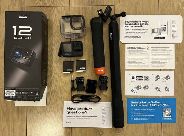 GoPro hero 12 ゴープロ アクションカメラ BLACK 保護ハウジング バッテリー2個 マウント 美品