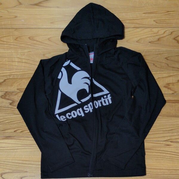 le coq sportif 薄手 ジップパーカー パーカー 黒 未使用品