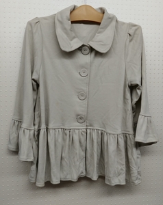 [ new goods unused tag attaching ] woman .7 minute length of a sleeve cardigan * size 140*QUAL: polyester 65% rayon 35%