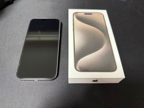 iphone15 pro max 256gb 超美品 ナチュラルチタニウム 初期化済み Apple一括 残債なし