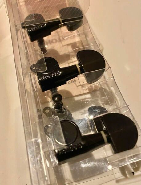 GOTOH(ゴトー)ギターペグSG301 L3+R3 BL/ブラック GOTOH ゴトー