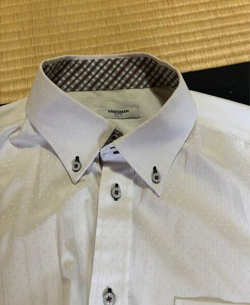 形態安定加工 半袖ワイシャツ サイズL