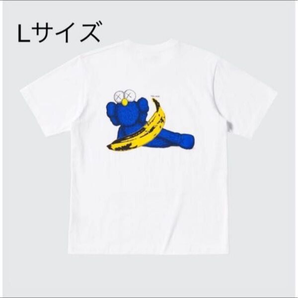 【新品】2024ユニクロUNIQLO×カウズKAWS Tシャツ(メンズL)