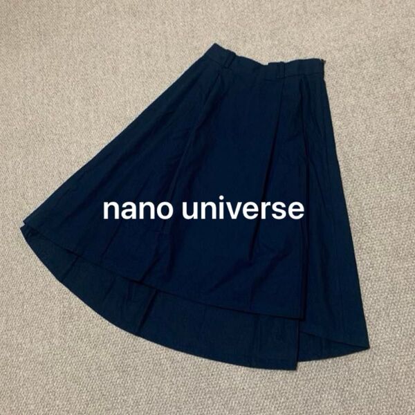 ナノユニバース nano universe フレアスカート プリーツ レディース 36