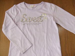 anyFAM*エニィファム*オンワード*長袖カットソー*長袖Tシャツ*花柄*120cm*ラベンダー*可愛い*女の子*