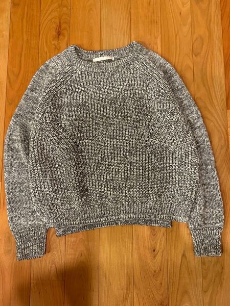 アーバンリサーチ モヘヤ ミックスヤーン ニット グレー 毛玉なりにくい 目立ちにくい