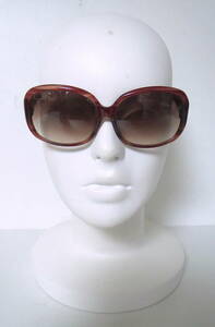  two point successful bid free shipping! U010 UNTITLED Untitled sunglasses red tea brown group small articles lady's 