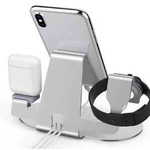 アルミ充電 アップルウォッチ 充電器 ブラケット デスクトップ イヤホン
