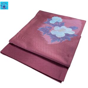 名古屋帯 花柄文様 色無地 付け下げ 小紋 紬 カジュアル 街着 お稽古着