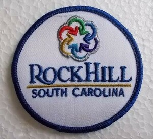 rock hill south carolina ロックヒル サウスカロライナ州 地名 お土産ワッペン/パッチ刺繍 カスタム オリジナル おしゃれ78