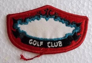 golf club 赤 レッド ゴルフ カントリークラブ 刺繍 ワッペン / 赤 ネーム タグ スポーツ カスタム アメリカ USA パッチ73