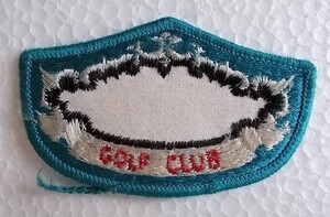 golf club 青 ブルー ゴルフ カントリークラブ 刺繍 ワッペン / 赤 ネーム シャツ カスタム スポーツ アメリカ USA パッチ73